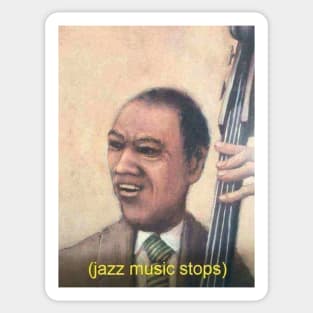 Jazz Music Stops Sticker